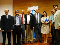 Grupo de autoridades asistentes a la mesa redonda